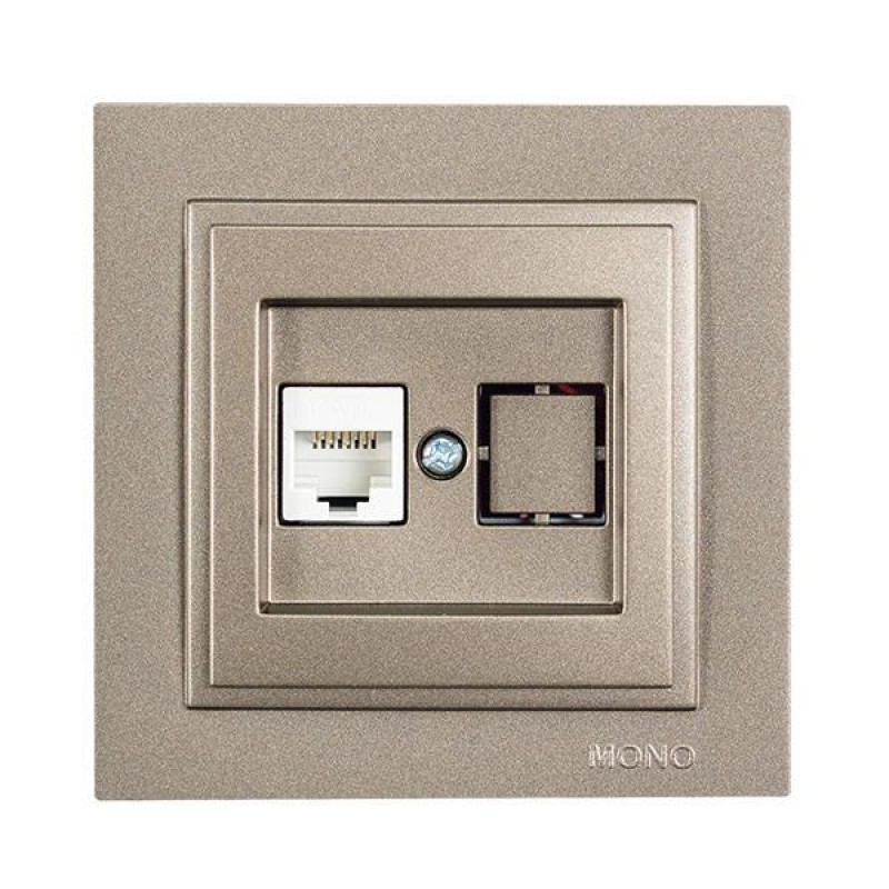 КОНТАКТ С RJ45 КАТ.6 LIGHT FUME КОНТАКТ С RJ45 КАТ.6 LIGHT FUME