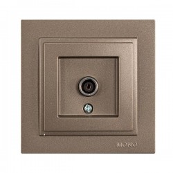DESPINA TV SOCKET OUTLET - THROUGH LINE(8dB-12dB-18dB-20dB) LIGHT FUME 152-10543 DESPINA TV SOCKET OUTLET - THROUGH LINE(8dB-12dB-18dB-20dB) LIGHT FUME 152-10543