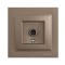 DESPINA TV SOCKET OUTLET - THROUGH LINE(8dB-12dB-18dB-20dB) LIGHT FUME 152-10543