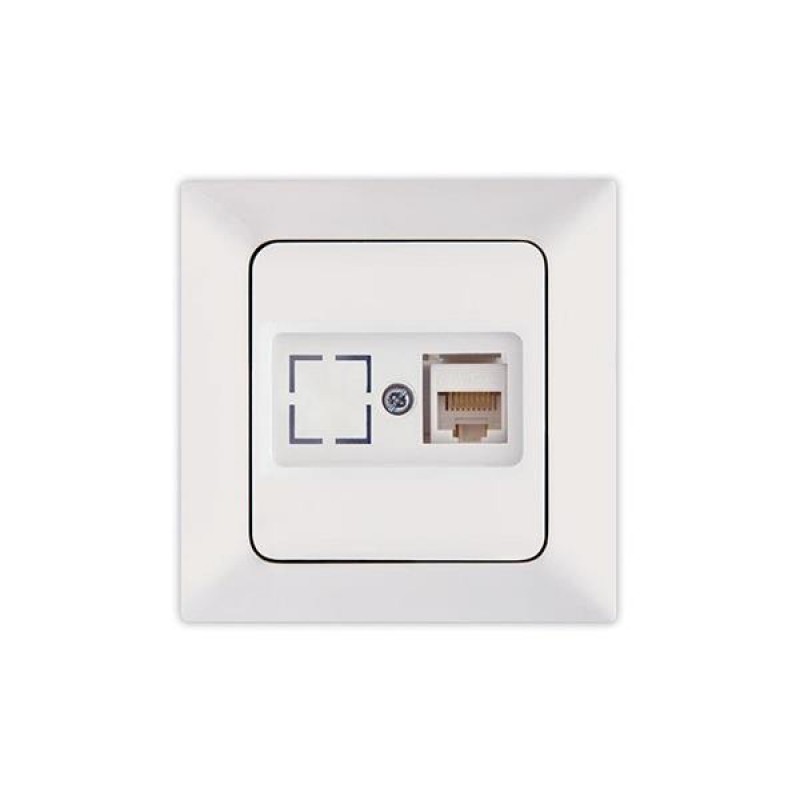 КОМПЮТЪРЕН КОНЕКТОР RJ45 КАТ. 6 - БЯЛ КОМПЮТЪРЕН КОНЕКТОР RJ45 КАТ. 6 - БЯЛ