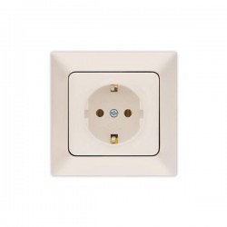 EARTHED SOCKET OUTLET CREAM 152-16100 EARTHED SOCKET OUTLET CREAM 152-16100