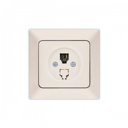 NUMERIC TELEPHONE SOCKET-RJ11 CREAM 152-16113 NUMERIC TELEPHONE SOCKET-RJ11 CREAM 152-16113