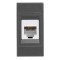 КОНТАКТЕН МОДУЛ RJ45 CAT3 АНТРАЦИТ