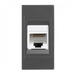 КОМУНИКАЦИОНЕН КОНТАКТ RJ45 CAT6 АНТРАЦИТ КОМУНИКАЦИОНЕН КОНТАКТ RJ45 CAT6 АНТРАЦИТ