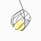 LIGHT FIXTURE SPIRAL  Φ360 BLACK 