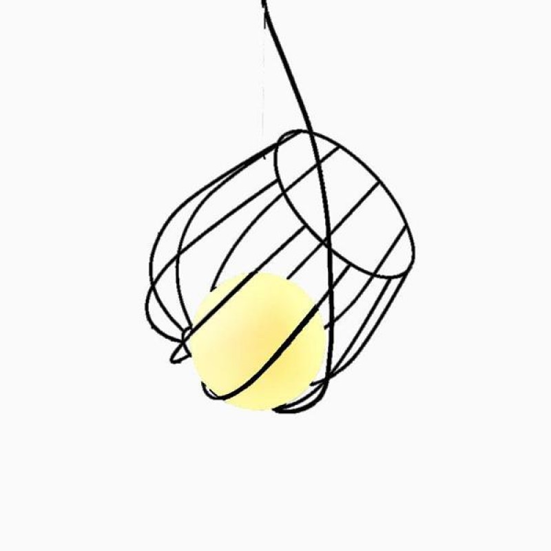LIGHT FIXTURE SPIRAL  Φ360 BLACK 