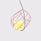 LIGHT FIXTURE SPIRAL  Φ360 RED 