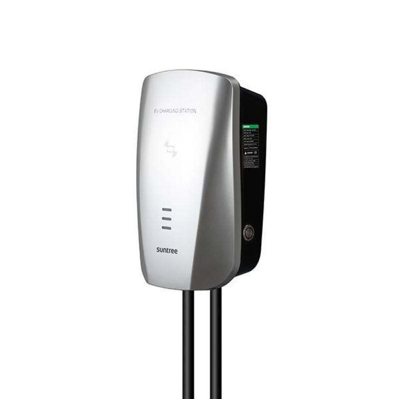 ЕЛЕКТРОЗАРЯДНО SUNTREE ЕДНОФАЗНО, 7 KW, 32A, С КАБЕЛ 5M (СРЕБЪРЕН ЦВЯТ)