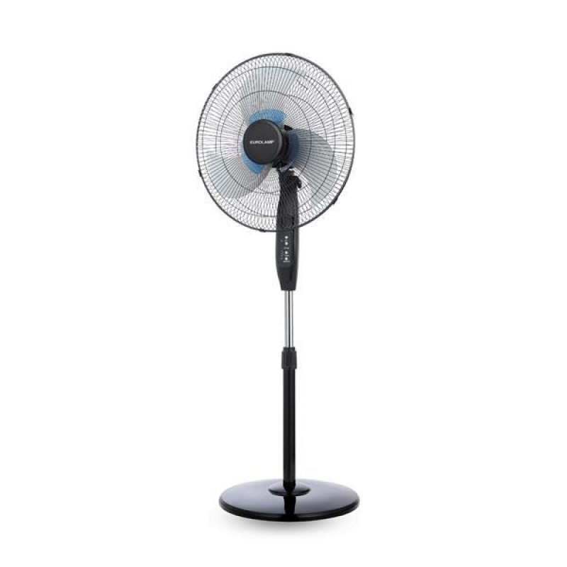 STAND FAN BLACK Φ50 65W WITH DOUBLE BLADE WITH REMOTE CONTROL 300-20007