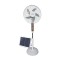 STAND FAN WHITE Φ45 15W RECHARGEABLE WITH SOLAR PANEL 300-20017