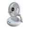 TABLE-WALL FAN RECHARGEABLE WITH LED LIGHT AND ROTATION Φ16 WHITE 300-20512