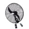 WALL FAN BLACK WITH REMOTE CONTROL AND OSCILATION Φ56 130W 300-23506
