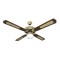 DECORATIVE FAN WITH 1 LIGHT E27 BROWN GOLD Φ132 70W WITH REMOTE CONTROL 300-25000