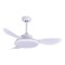 DECORATIVE FAN WHITE  WITH LED LIGHT AND CONTROL Φ107 DC 35W 300-25037