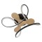 DECORATIVE FAN BLACK WITH LED AND CONTROL Φ70 DC 26W 300-25043