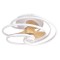 DECORATIVE FAN WHITE AND WOOD WITH LED AND CONTROL Φ68 DC 26W 300-25044