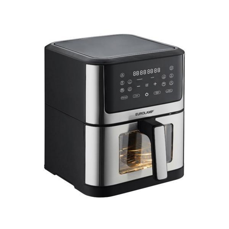 ФРИТЮРНИК С ПРОЗОРЕЦ И ПОДВИЖНА КОШНИЦА 8L 1800W ЧЕРЕН ФРИТЮРНИК С ПРОЗОРЕЦ И ПОДВИЖНА КОШНИЦА 8L 1800W ЧЕРЕН