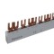 BUSBAR COPPER U TYPE 3P 1m WITH INSULATION 500-10015