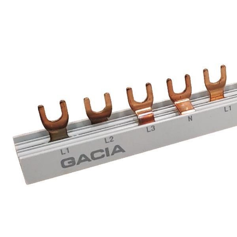 BUSBAR COPPER U TYPE 4P 12Θ WITH INSULATION 500-10016