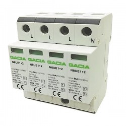 УСТРОЙСТВО ЗА ПРЕДПАЗВАНЕ ОТ ПРЕНАПРЕЖЕНИЕ 3ФАЗНО T1-T2 20KA-40KA 385V 3P+NPE УСТРОЙСТВО ЗА ПРЕДПАЗВАНЕ ОТ ПРЕНАПРЕЖЕНИЕ 3ФАЗНО T1-T2 20KA-40KA 385V 3P+NPE