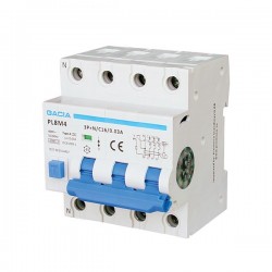 RCBO DC PL8M4 3P+N C20A 100mA 6kA TYPE A 500-45302
