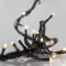 LINE, 700 FLASH LED 5mm, 31V ADAPTOR, 4 CONNECTORS UNTIL 2 SET, GREEN PVC WIRE, WARM WHITE LED, PER 10cm, LEAD WIRE 3m, IP44 600-02561