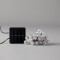 LINE, 80 LED 5mm, WITH ACRYLIC BALLS 1,8cm, SOLAR PANEL WITH LIGHT SENSOR, 8 M/F, GREEN PVC WIRE, WARM WHITE LED, PER 10cm, LEAD WIRE 1m, IP44 600-04850