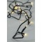 LINE, 192 LED 3mm, BATTERY BOX 3xAA, 8 M/F & MEMORY, TIMER, GREEN PVC WIRE, WARM WHITE LED, PER 10cm, LEAD WIRE 30cm, IP44, DISPLAY BOX (16pcs) 600-05701