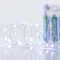 LINE, 20 MINI LED, BATTERY BOX 3xAA, SILVER COPPER WIRE, WHITE LED PER 10cm, LEAD WIRE 10cm, IP20 600-11220