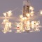 LINE, 20 MINI LED WITH ACRYLIC DEER HEAD 2,2cm, BATTERY BOX 2xAA, SILVER COPPER WIRE, WARM WHITE LED, PER 10cm, LEAD WIRE 30cm, IP20 600-11229