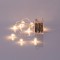 LINE, 10 LED 5mm, WITH ACRYLIC TRANSPARENT BALLS 1,8cm, BATTERY BOX 3xAA, TRANSPARENT PVC WIRE, WARM WHITE LED, PER 15cm, LEAD WIRE 50cm, IP20 600-11248