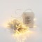 LINE, 96 LED 3mm, BATTERY OPERATED, WITH MULTIFUNCTION, MEMORY AND TIMER, TRANSPARENT WIRE, WARM WHITE LED PER 7,5cm, LEAD WIRE 50cm, IP44 600-11254