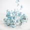 DECO GARLAND, BLUE CHRISTMAS BALLS WITH 20 LED 5mm, LEAD WIRE 300cm, PER 12cm, IP20 600-11285