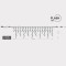 ICICLE, 144 LED 3mm, 36V ADAPTOR, CONNECTOR UNTIL 3, TRANSPARENT WIRE, 120 WARM WHITE LED + 24 WHITE FLASH LED, (H60 x W300cm, 5/7/5/7), LEAD WIRE 3m, IP44 600-11364
