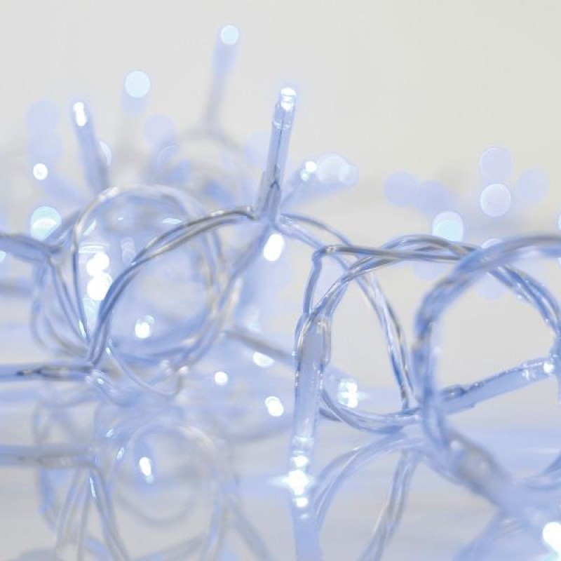 СИНЯ LED ЗАВЕСА С 144 СВЕТЛИНИ