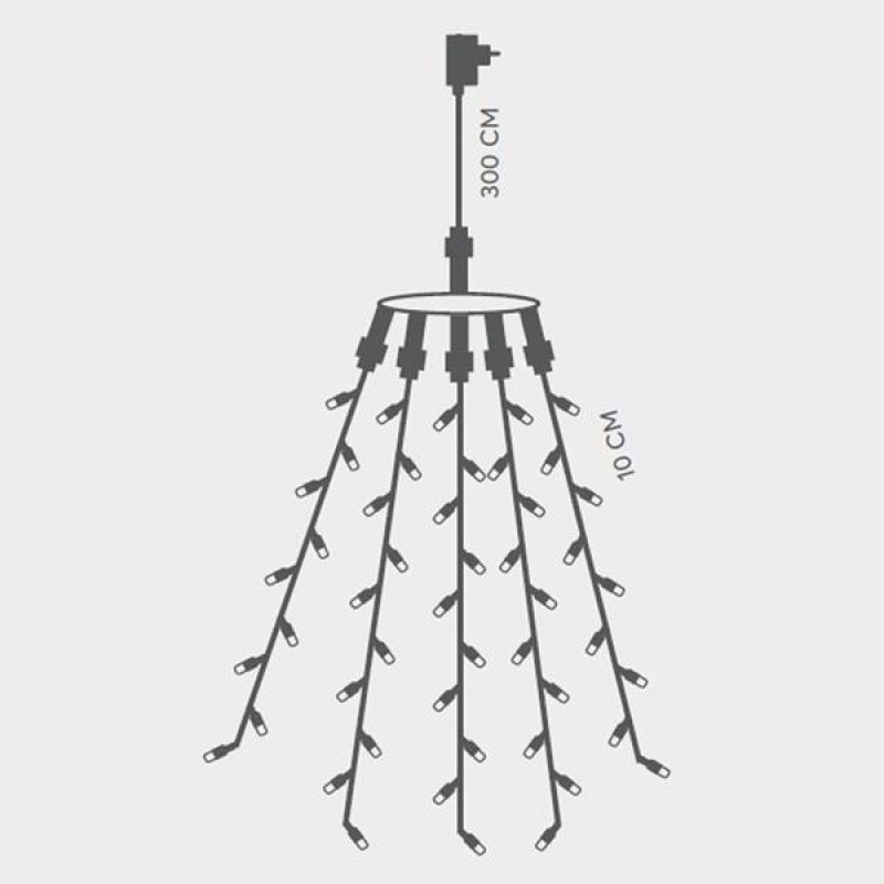 ОКТОПОД С 175 LED СВЕТЛИНИ