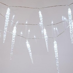 ICICLE, 20 LED 5mm WITH 10 BIG ICE CRYSTALS 16cm AND 10 SMALL ICE CRYSTALS 11cm, 3.2V ADAPTOR, CONNECTOR UNTIL 3, TRANSPARENT WIRE, WHITE LED 15cm, LEAD WIRE 3m, IP44 600-11433 ICICLE, 20 LED 5mm WITH 10 BIG ICE CRYSTALS 16cm AND 10 SMALL ICE CRYSTALS 11cm, 3.2V ADAPTOR, CONNECTOR UNTIL 3, TRANSPARENT WIRE, WHITE LED 15cm, LEAD WIRE 3m, IP44 600-11433