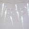 ICICLE, 20 LED 5mm WITH 10 BIG ICE CRYSTALS 16cm AND 10 SMALL ICE CRYSTALS 11cm, 3.2V ADAPTOR, CONNECTOR UNTIL 3, TRANSPARENT WIRE, WHITE LED 15cm, LEAD WIRE 3m, IP44 600-11433