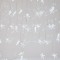 ICICLE, 90 LED 5mm ACRILYC STARS 4cm, 31V ADAPTOR, CONNECTOR UP TO 3, TRANSPARENT WIRE, WHITE LED, H90xW150cm, 3/7/4/6, LEAD WIRE 3m, IP44 600-11448
