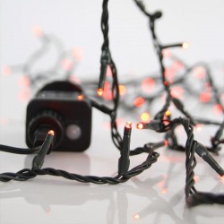 LINE, 240 LED 3mm, 31V ADAPTOR WITH 8 MULTIFUNCTIONS, GREEN WIRE, RED LED PER 5cm, LEAD WIRE 3m, IP44 600-11533
