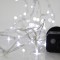 LINE, 100 LED 3mm, 31V ADAPTOR WITH 8 MULTIFUNCTIONS, TRANSPARENT WIRE, WHITE LED PER 5cm, LEAD WIRE 3m, IP44 600-11560