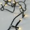 LINE, 20 LED 5mm, BATTERY BOX 3xAA WITH TIMER, GREEN WIRE, WARM WHITE LED PER 10cm, LEAD WIRE 50cm, IP20 600-11673