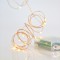 LINE, 20 MINI LED, BATTERY BOX 3xAA, BRONZE COPPER WIRE, DAYLIGHT LED PER 10cm, LEAD WIRE 10cm, IP20 600-11713