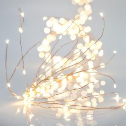 OCTOPUS, 400 MINI LED, 4.5V ADAPTOR, BRONZE COPPER WIRE, DAYLIGHT LED PER 10cm (16 LINES X 25LED), LEAD WIRE 5m, IP44 600-11715