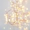 CLUSTER, 300 MINI LED, WITH ADAPTOR, 4,5V, LEAD WIRE 500cm, BRONZE COPPER WIRE, DAYLIGHT LED, IP44 600-11716