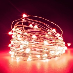 СВЕТЛИННА ЛЕНТА 100 LED СРЕБРИСТА