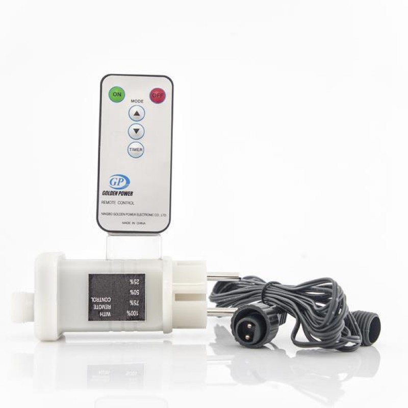 ADAPTOR, 31V/12W, UNTIL 1500 LED, REMOTE CONTROL ( ON / OFF + TIMER + DIMMER ), LEAD GREEN WIRE 3m, IP44 600-11801