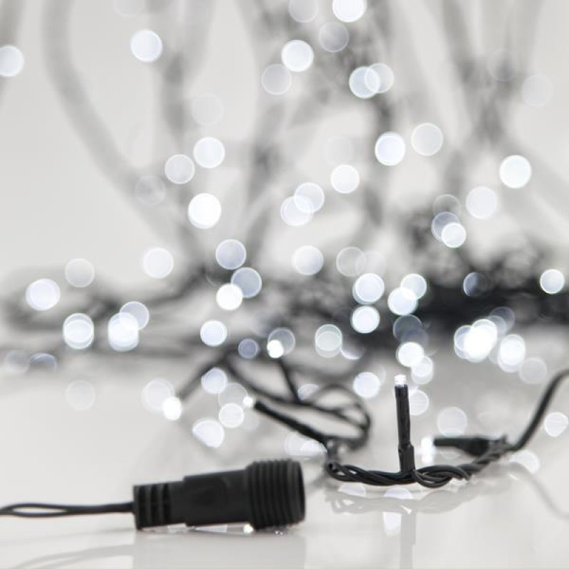 LINE, 180 LED 3mm, CONNECTOR UNTIL 6, GREEN WIRE, WHITE LED PER 7.5cm, IP44, (NO ADAPTOR, NO LEAD WIRE) 600-11805