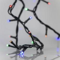 LINE, BLUETOOTH, 100 LED, 31V, WITH ADAPTOR, LEAD WIRE 500cm, GREEN WIRE, WARM WHITE AND MULTI LED, PER 8cm, IP44 600-11850