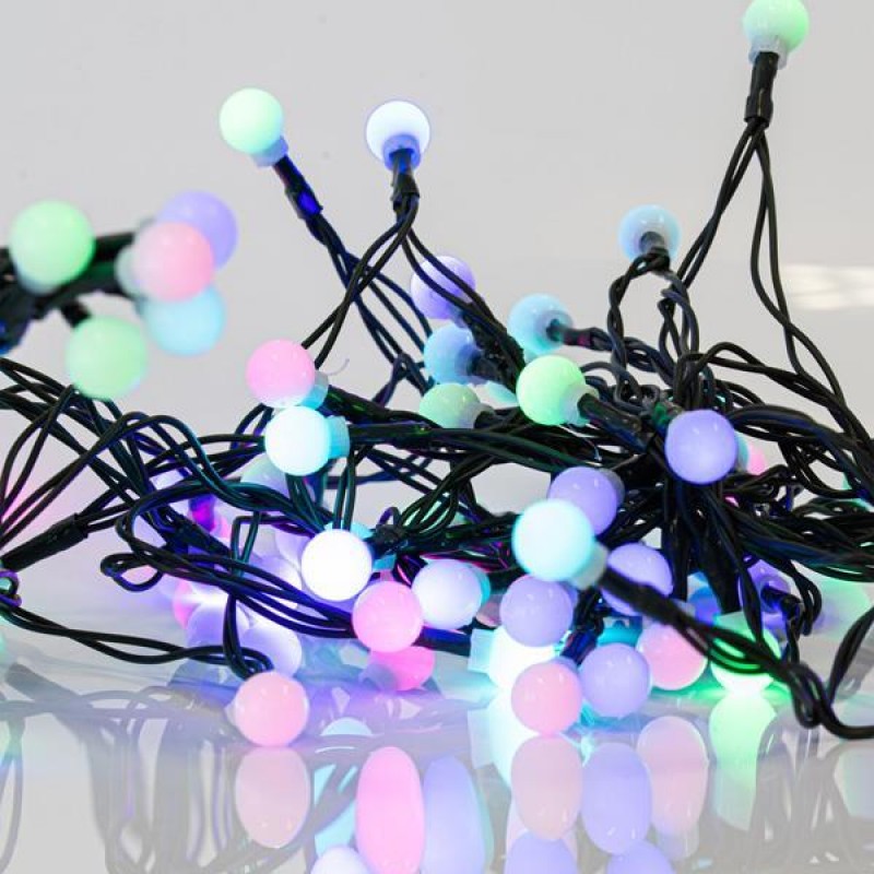 СВЕТЛИННА ЛИНИЯ С 80 LED ТОПКИ МНОГОЦВЕТНА